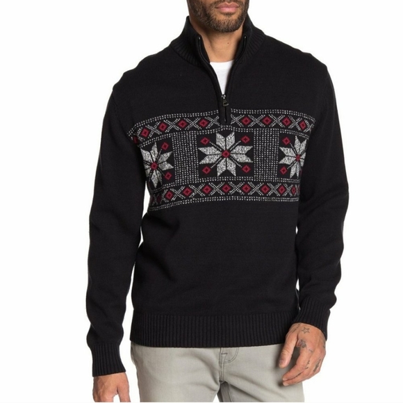 Grandpa Weatherproof Vintage 1/4 Zip Pullover Sweater Lg - Picture 12 of 15